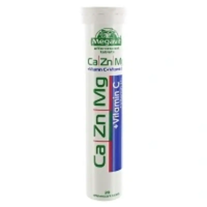 megavit calcium zn mg 20eff ta